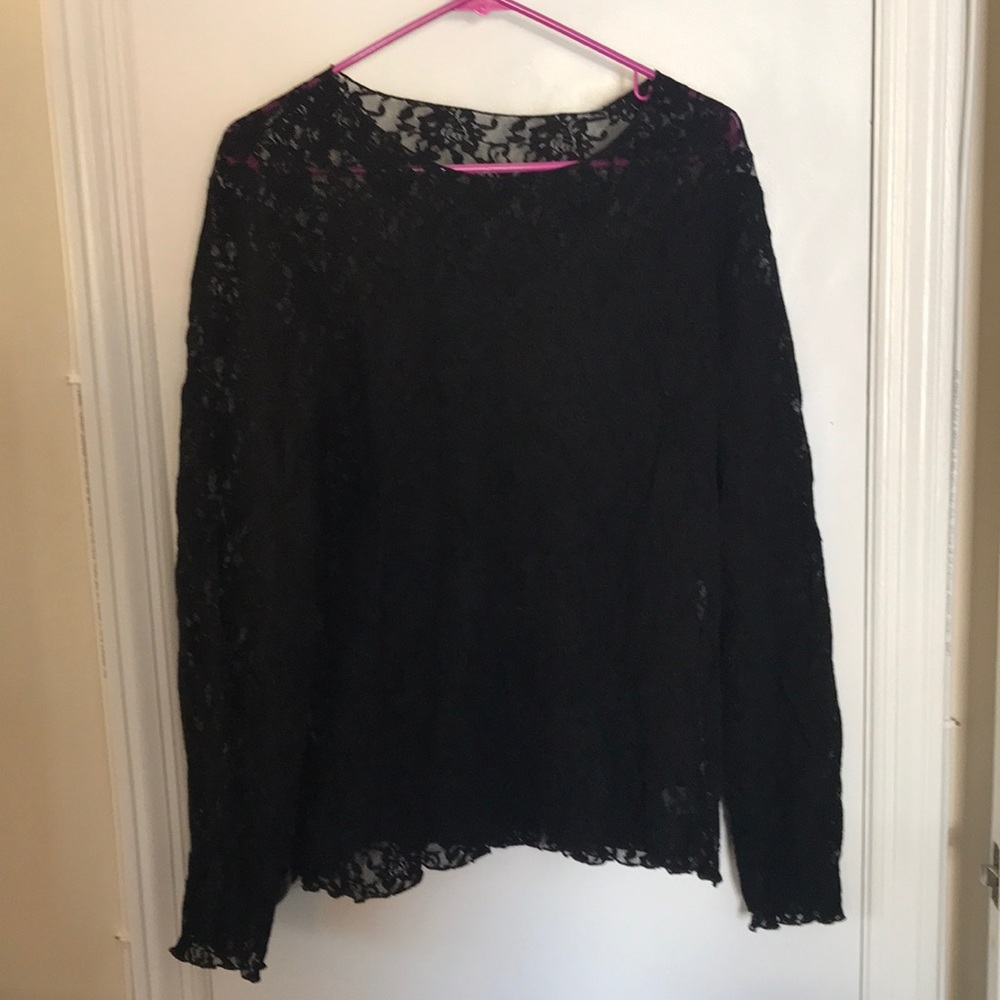 1X See Through Shirt-Floral Design